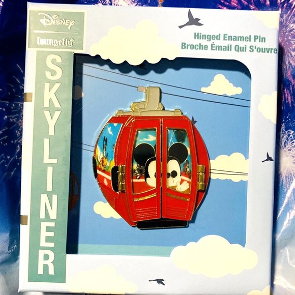 Disney Parks Skyliner Mickey Mouse Hinged Jumbo Pin Loungefly Funko Pop NEW - Picture 1 of 7